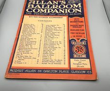 Allan's Ballroom Companion The Present Day Dance Album with Piano-Accordion