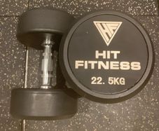 Dumbbell Pair 22.5kg Round Rubber