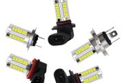 Super White H4 H7 H8 H11 9005 9006 1156 1157 33SMD LED Auto Fog Lamp Car Van Bulb 6000K with LENS 5630 LED Ch