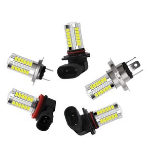 Super White H4 H7 H8 H11 9005 9006 1156 1157 33SMD LED Auto Fog Lamp Car Van Bulb 6000K with LENS 5630 LED Ch