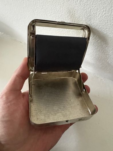 Vintage Art Deco Automatic Cigarette Rolling Tin Box - Mascot / Rizla Style
