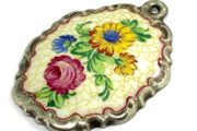 Antique Rosenthal Porcelain Pendant