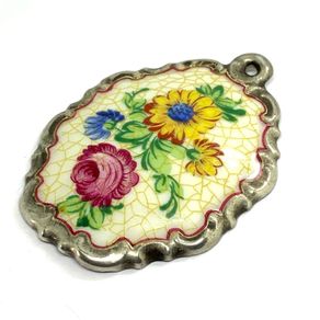 Antique Rosenthal Porcelain Pendant