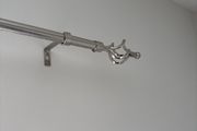 Chrome Silver Curtain Rail