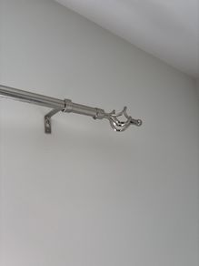 Chrome Silver Curtain Rail