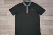 Puma Golf Black Polo Shirt Mens Large