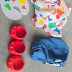 Pretty as a Picture Artist Painting  - incomplate Playwear Ponywear Outfit MLP G1 My Little Pony Accessories