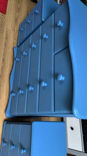 Upcycled chest of drawers and 2 lockers
