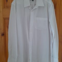 mans white shirt