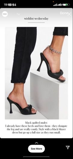 Asos design shoes Mules size 5 wide fit