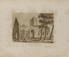 Dunmore Abbey Galway 1793 Antique Print