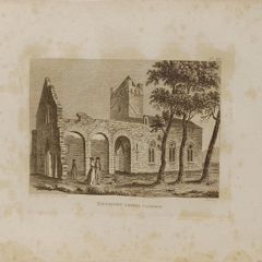 Dunmore Abbey Galway 1793 Antique Print