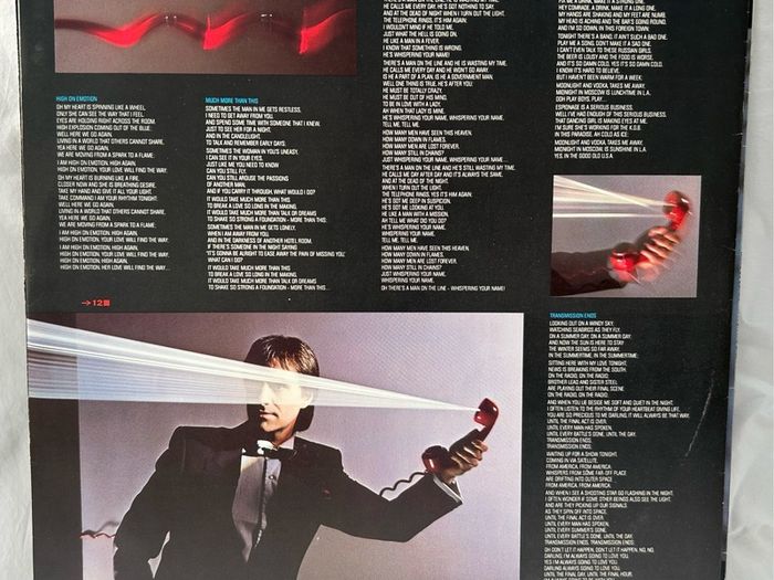 Chris de Burgh Signed Man On The Line Vinyl LP 1984 Autographed