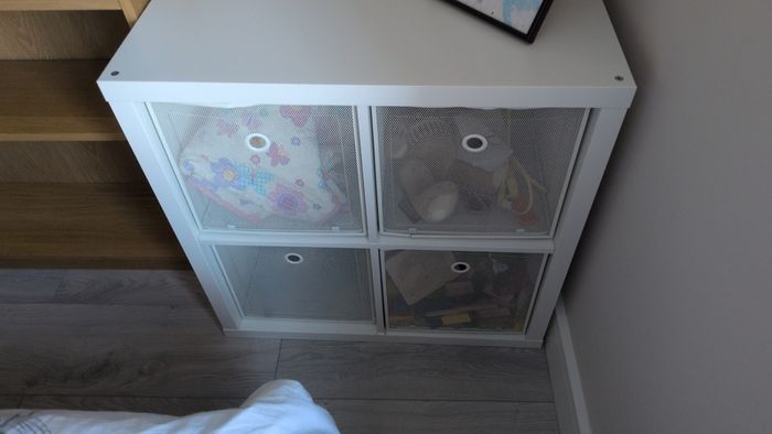 shelving Kallax with boxes (white)