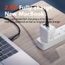MCDODO 2M 60W/3A Laptop/Mobile/Tablet PD/QC 4.0 Fast Charger & Data Sync Type-C Male/Male Zinc Alloy & Nylon Braided Cable (Brand New/Warranty) Image 8