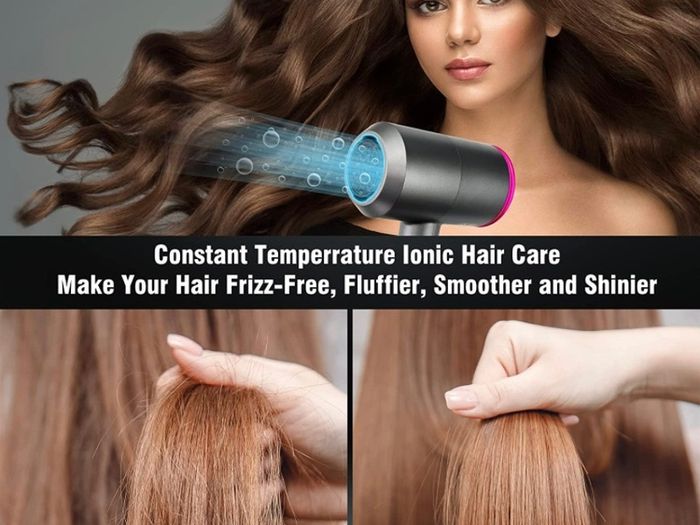 Professional Hair Dryer 2000W Powerful Ionic Hairdryer with Diffuser Blow Dryer with 2 Speeds, 3 Heating and Cool Button for Women Man Home Travel Salon Curly and Straight Hair (FREE POSTAGE)