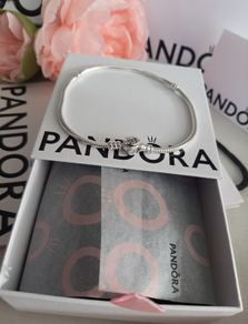 New genuine pandora rose clasp moments charm bracelet
