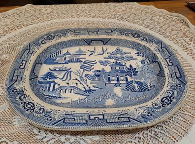 1860s Large Victorian Ironstone Platter