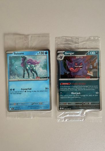 Pokemon - EB Games promos (Gengar,Suicune)