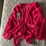 Only Beautiful Pink Wrap Blouse Size UK 8 Image 2