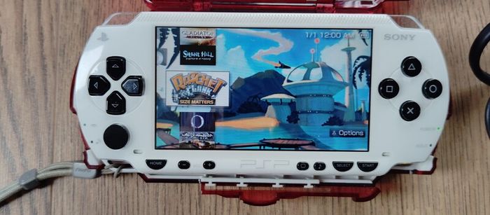 Psp Modded White 64gb Original Charger Original Battery