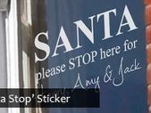 xmas santa stop here decal