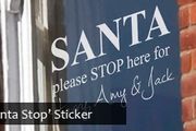 xmas santa stop here decal