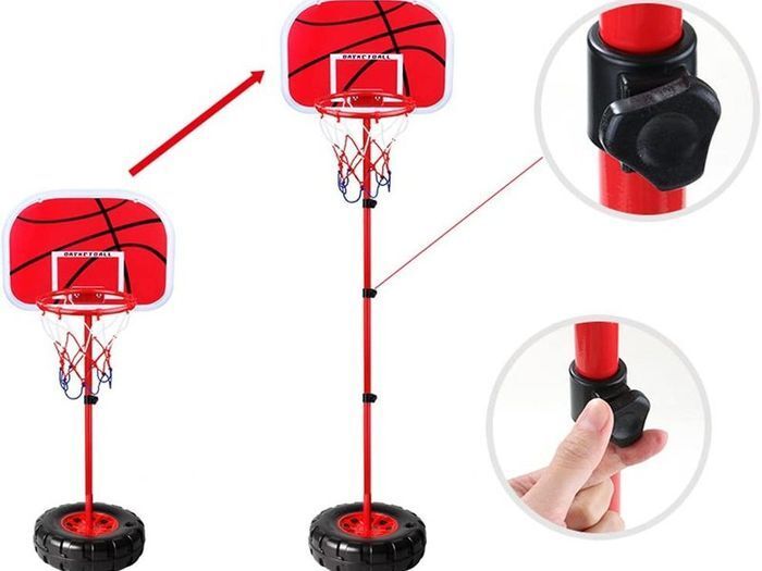 Kids Portable Basketball Stand with Ball