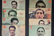 12 Original Real Madrid MARCA Player Posters  1945 Vintage Football