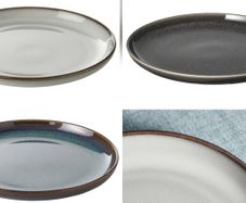 Set of 3 Ikea Glazed Side Plates