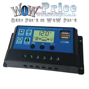 26423 12/24V USB Solar Panel 20A Battery Regulator Charge Intelligent Controller