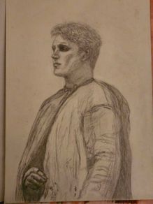 Original A4 Theatre Pencil Portrait - Gringoire, Notre-Dame de Paris