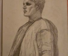 Original A4 Theatre Pencil Portrait - Gringoire, Notre-Dame de Paris