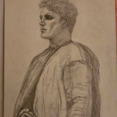 Original A4 Theatre Pencil Portrait - Gringoire, Notre-Dame de Paris