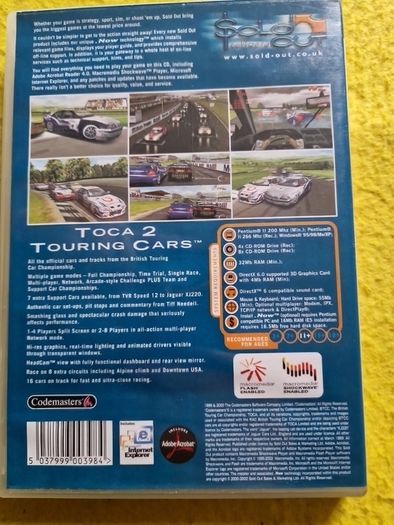 Toca Touring Cars 2 Pc Cd Rom Games Original