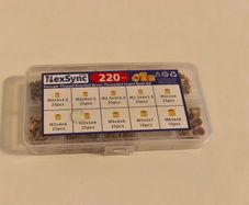 HexSync Brass Threaded Insert Nuts Kit 220pcs M2-M6 Knurled