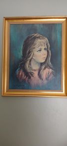Mid-century Print Of Girl