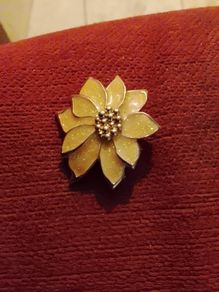 Gold plated brooches