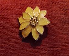 Gold plated brooches