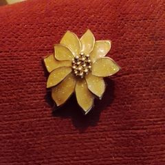 Gold plated brooches