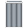 Garbage Bin Shed Grey 72x81x121 cm Steel Image 3