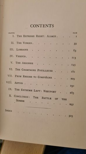 The Unbroken Line. H. Warner Allen. Along The French Trenches From. Switzerland To The North Sea. Hardback In Good Condition.