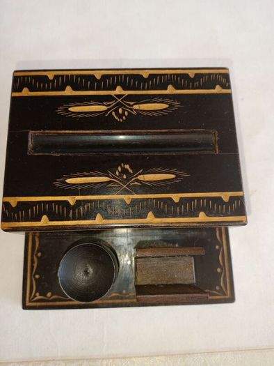 Vintage Hand Made Hardwood Cigarette Dispenser