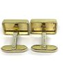 Mid century silver tigers eye cuff links Image 5
