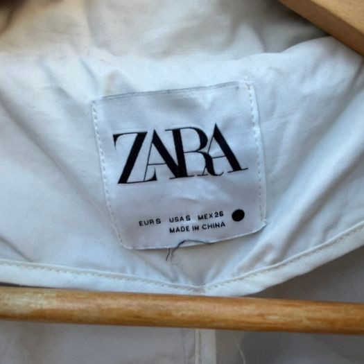 Zara Women's beige neutral long midi maxi Trench Coat belt / Size S oversized