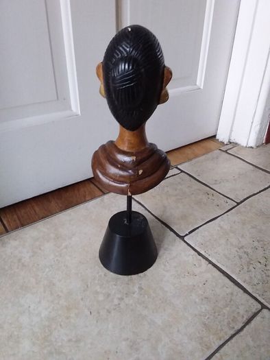 Vintage Wooden Sculpture of A Faceless Woman