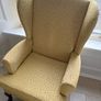 Queen Anne armchair and footstool Image 4