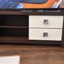 TV Stand  and Tall Display Cabinet  .  Good Condition Image 2