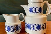 Vintage Ceramic 1970s Arklow Larne Pottery Coffee Pot and Milk Jug or Creamer