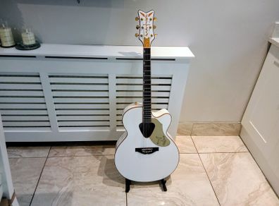 Gretsch Jumbo Electric/Accoustic Guitar White